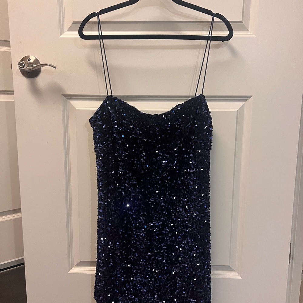 Princess Polly Layney Navy Sequin Dress